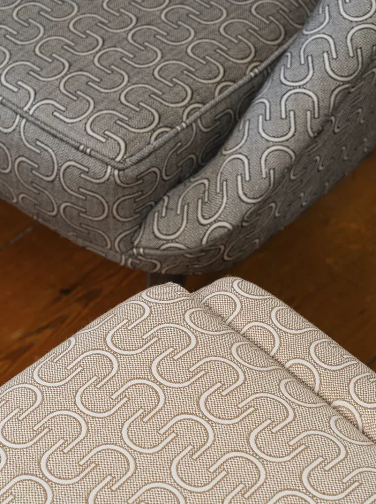art deco jacquard fabric